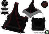 RED STITCH REAL LEATHER GEAR GAITER+PLASTIC FRAME FOR MAZDA B2000 B2200 B2600
