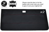 RED STITCH 2X FRONT DOOR CARD SKIN COVERS FITS VAUXHALL CHEVETTE 75-84 3 DOOR