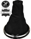 BLACK GENUINE SUEDE FITS FORD FIESTA MK6 FUSION 2002-2008 GEAR GAITER CUSTOM NEW