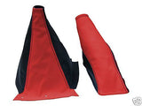 FITS NISSAN SKYLINE R33 RED BLACK GEAR HANDBRAKE GAITER CUSTOM NEW MADE IN UK
