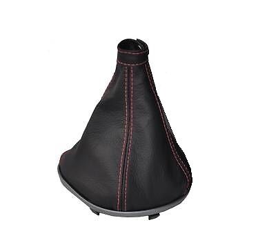 FITS ALFA ROMEO GT 2003-2010  LEATHER GEAR GAITER RED STITCHING CUSTOM NEW
