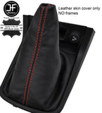 RED  STITCH REAL LEATHER MANUAL GEAR GAITER FITS ISUZU D MAX D-MAX KING 12-19