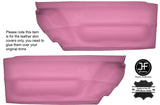PINK LEATHER 2X FRONT DOOR CARD TRIM  COVERS FITS VW BEETLE 1998-2010 CUSTOM NEW