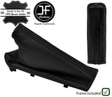 BLACK STITCH LEATHER HANDBRAKE +PLASTIC FRAME FITS VAUXHALL CORSA E 2014-2017