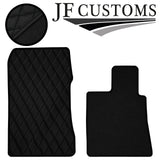 BLACK DIAMOND STITCH VINYL 4X TAILORED FLOOR CARPETS FOR HONDA LEGEND 06-21  JF1