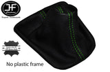 GREEN STITCH MANUAL LEATHER GEAR GAITOR GAITER FITS RENAULT CLIO II MK2 97-05