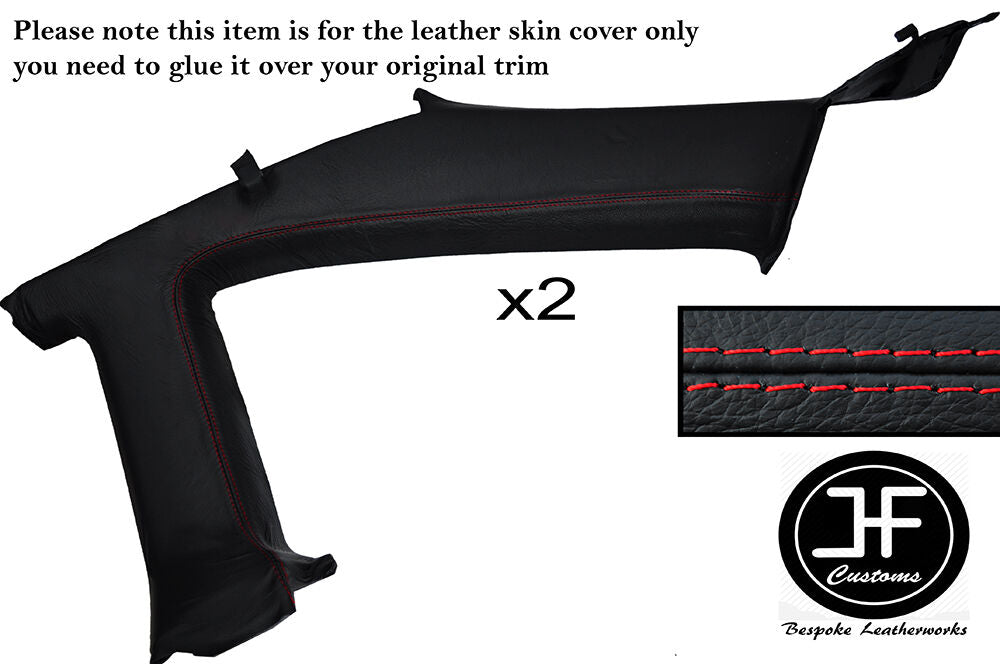 RED STICH 2X REAR UPPER QUARTER PANEL SKIN COVERS FITS NISSAN S14 200SX 94-99