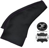 PURPLE STITCHING FITS MAZDA MX5 MK1 MK2 89-05 CUSTOM HANDBRAKE GAITER LEATHER