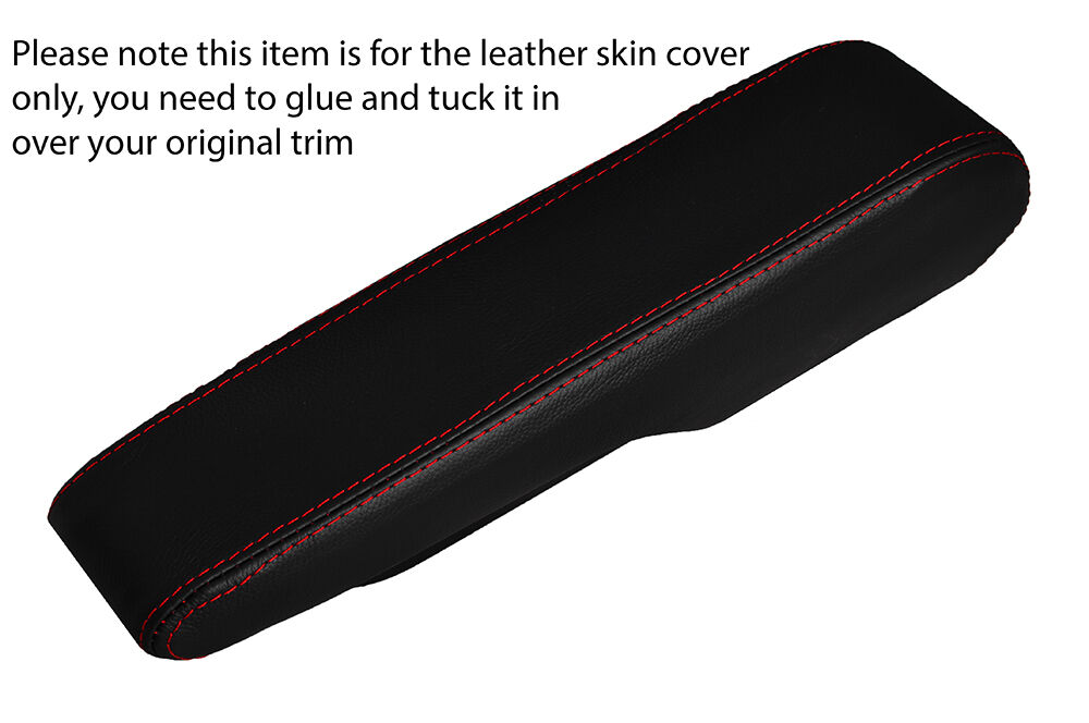 RED STITCHING ARMREST LEATHER SKIN COVER FITS LOTUS EVORA 2009-2014 CUSTOM NEW