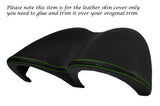 GREEN STITCH SPEEDO HOOD SURROUND LEATHER SKIN COVER FITS VW LUPO 1998-2005