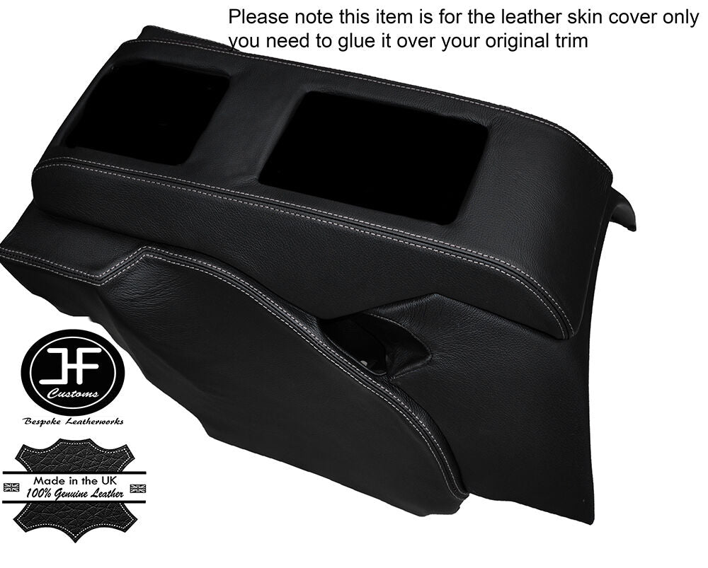 GREY STITCH REAR CENTRE CONSOLE LEATHER COVER FITS PORSCHE 928 S S2 S4 STYLE 2