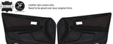 RED STITCH 2X FRONT DOOR CARD TRIM LTHR COVER FOR TOYOTA JZX 100 CHASER JF1