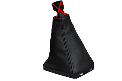 black stitching FITS SAAB 93 9-3 2003-2012 LEATHER GEAR GAITER CUSTOM NEW