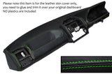 GREEN STITCH DASH DASHBOARD LEATHER SKIN COVER FITS PEUGEOT 205 MK2 1988-1994