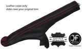RED STITCHING LEATHER HANDBRAKE GAITER FITS MAZDA 2 2008-2015 CUSTOM NEW