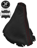 RED STITCHING MANUAL REAL LEATHER GEAR GAITER FITS VW SCIROCCO III 2008-2013