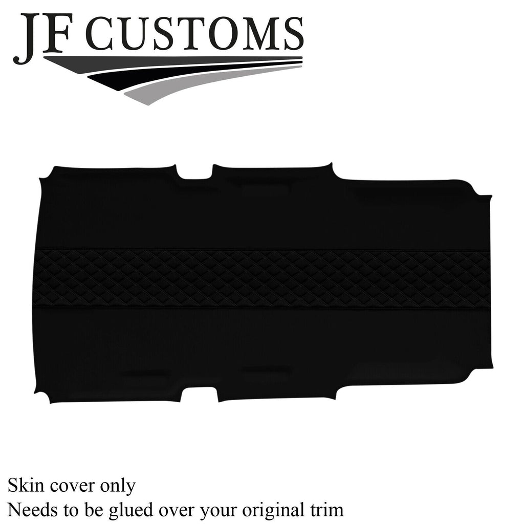 BLACK STITCH LUXE-SUEDE NON SUNROOF HEADLINER COVER FOR HUMMER H3 05-11 STYLE 3