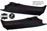 RED STITCH 2X REAR C PILLAR LEATHER COVERS FOR BMW E39 96-03 ESTATE TOURING