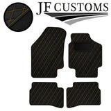 YELLOW DIAMOND STITCH VINYL 4X TAILORED FLOOR CARPETS FOR KIA RIO 2005-2010 JF1