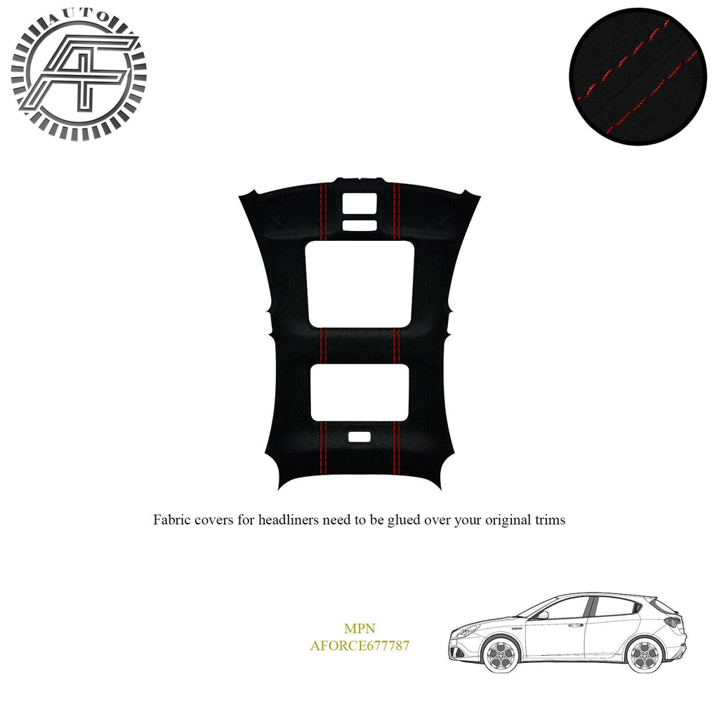 LUXE SUEDE HEADLINER COVER FOR ALFA ROMEO GIULIETTA 5 DOOR HATCH + SUNROOF 10-16