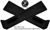 BLACK STITCH 2X UPPER B PILLAR SUEDE  COVERS FOR JEEP WRANGLER JK 11-17 4 DOOR