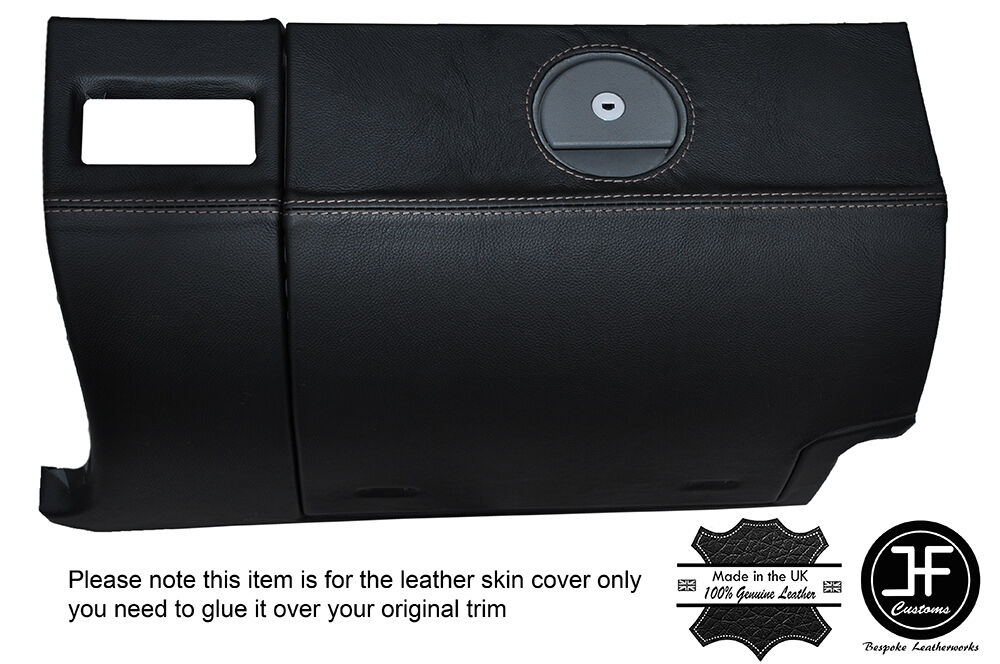 GREY STITCHING GLOVE BOX LEATHER COVER FITS CHRYSLER CROSSFIRE 03-08 CUSTOM NEW