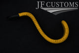 YELLOW ITALIAN LEATHER PLASTIC CAR SEAT HEADREST HOOK FITS AUDI TT MK2 06-14