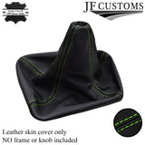 GREEN STITCH FITS SKODA OCTAVIA MK1 FL LEATHER GEAR GAITER RS TDI 2000-2004