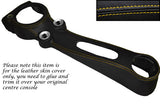 YELLOW STITCH CENTRE CONSOLE LEATHER COVER FITS ROVER 25 & MGZR 04-06 FACELIFT