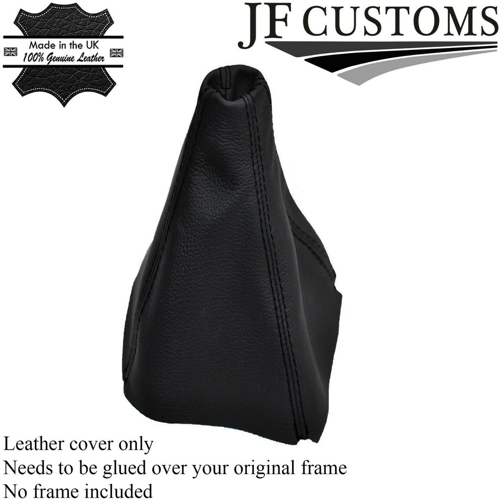 BLACK STITCHING FITS HYUNDAI I10  2007-2014 REAL LEATHER GEAR STICK GAITER
