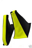 FITS MG ZR 01-05 GEAR & HANDBRAKE YELLOW BLACK GAITERS CUSTOM NEW MADE IN UK
