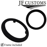 YELLOW STITCH LEATHER GEAR SURROUND TRIM COVER +FRAME FITS FORD FIESTA MK6 02-08