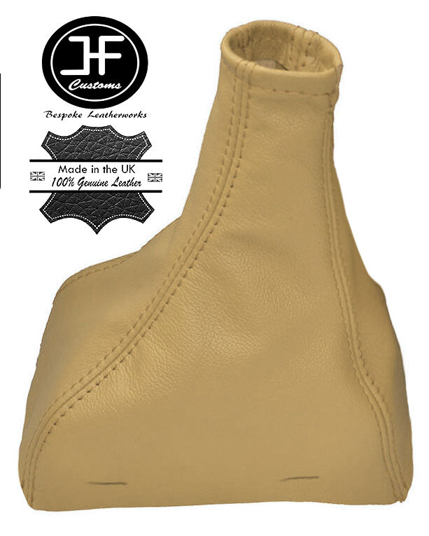 CREAM REAL LEATHER MANUAL GEAR STICK GAITER FITS JAGUAR X-TYPE 2001-2009