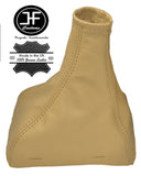 CREAM REAL LEATHER MANUAL GEAR STICK GAITER FITS JAGUAR X-TYPE 2001-2009