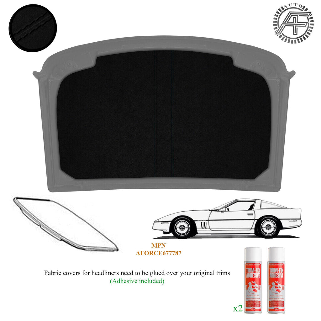 LUXE SUEDE HEADLINER COVER FITS CORVETTE C4 1984�1996 CUSTOM NEW MADE IN UK