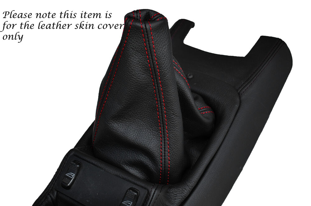 RED STITCHING LEATHER GEAR GAITER FITS FORD SIERRA RS COSWORTH MK1 CUSTOM NEW