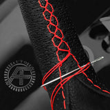 FOR BMW E87 LUXURY LEATHER STEERING WHEEL COVER CUSTOM NEW MADE IN UK