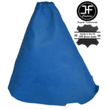 BLUE LEATHER MANUAL GEAR GAITER FOR FORD FOCUS II MK2 2004-2008 CUSTOM NEW