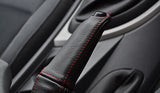 red stitching FITS BMW E87 E81 E82 1 SERIES HANDBRAKE HANDLE LEATHER COVER ONLY