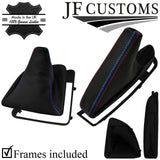 TRI STITCH PERFORATED LEATHER GEAR HANDBRAKE +FRAME FOR BMW E81 E82 E87 E88
