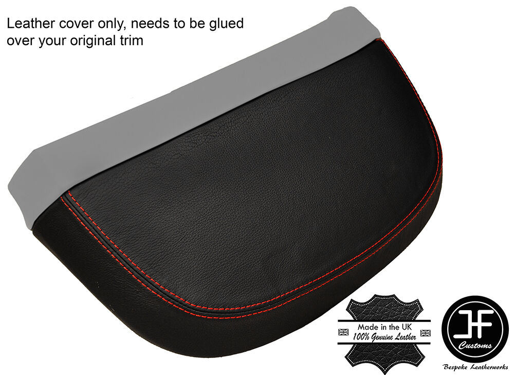RED STITCH INSTRUMENT CLUSTER HOOD LEATHER COVER FITS HONDA PRELUDE MK3 86-91