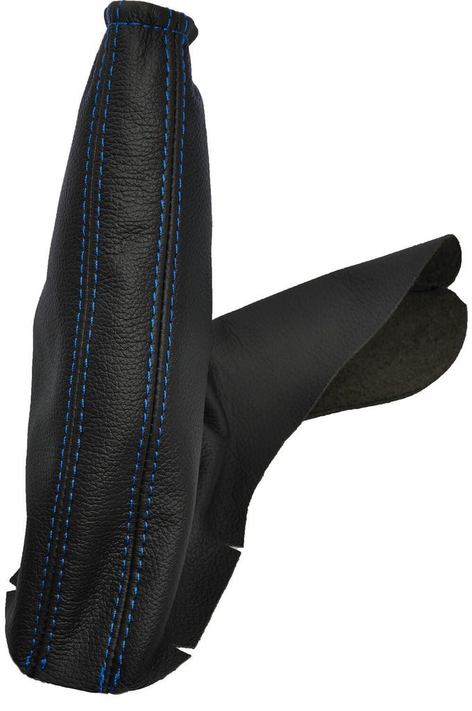 BLUE DOUBLE STITCH   FITS VAUXHALL OPEL ASTRA MK4 G HANDBRAKE GAITER CUSTOM NEW