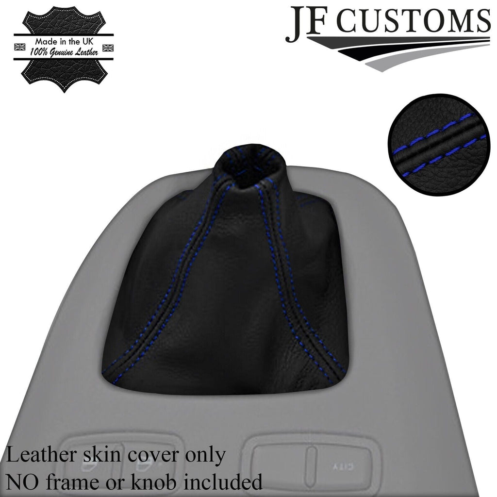 FITS FIAT IDEA blue stitching LEATHER GEAR GAITER CUSTOM NEW MADE IN UK