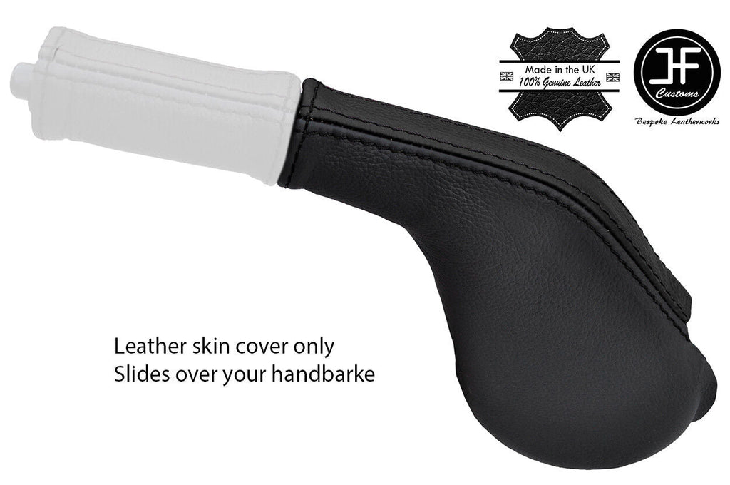 BLACK & BLACK TOP GRAIN LEATHER HANDBRAKE GAITER FOR MAZDA RX7 FC3S 1986-1991