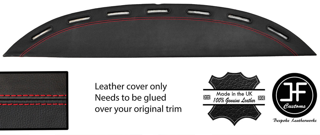 RED STITCH TOP VENT DASH DASHBOARD LEATHER COVER FITS FERRARI TESTAROSSA 84-91