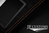 BEIGE STITCH SUEDE DASH CONSOLE RADIO SURROUND COVER FOR NISSAN 350Z 33Z 03-09