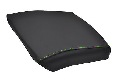 FITS NISSAN NAVARA D40 05-11 green stitch LEATHER ARMREST COVER CUSTOM NEW