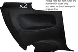 BLACK STITCH 2X REAR DOOR CARDS LEATHER SKIN COVERS FITS NISSAN S13 200SX 89-93