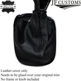 BLACK STITCHING LEATHER MANUAL GEAR GAITER FITS VAUXHALL OPEL MOKKA 2012-2016