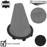 FITS VW VOLKSWAGEN FOX 05-12 BLACK LEATHER GEAR SURROUND + FRAME CUSTOM NEW